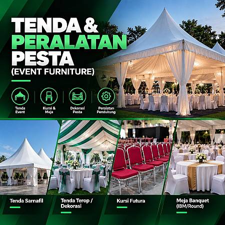 Tenda & Peralatan Pesta (Event Furniture)